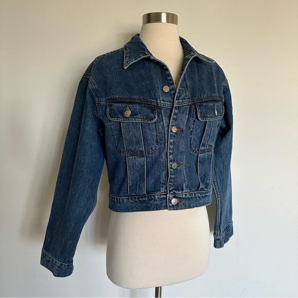 Rare Vintage Ralph Lauren Country Denim Jacket Waist Length Sz Small 100% Cotton - Picture 1 of 7
